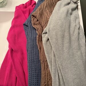 Bundle of long cardigans